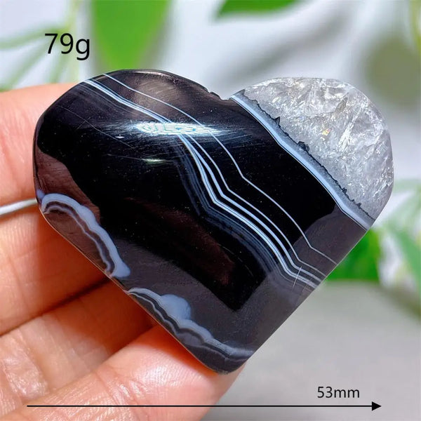 Black Agate Hearts-ToShay.org