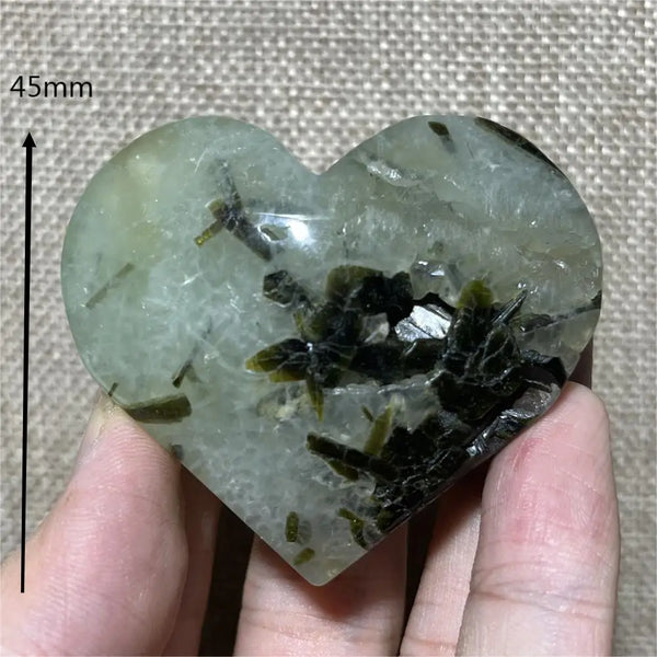 Green Grape Prehnite Hearts-ToShay.org