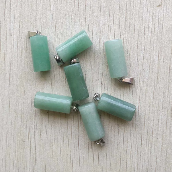 Mixed Crystal Cylinder Pendants-ToShay.org