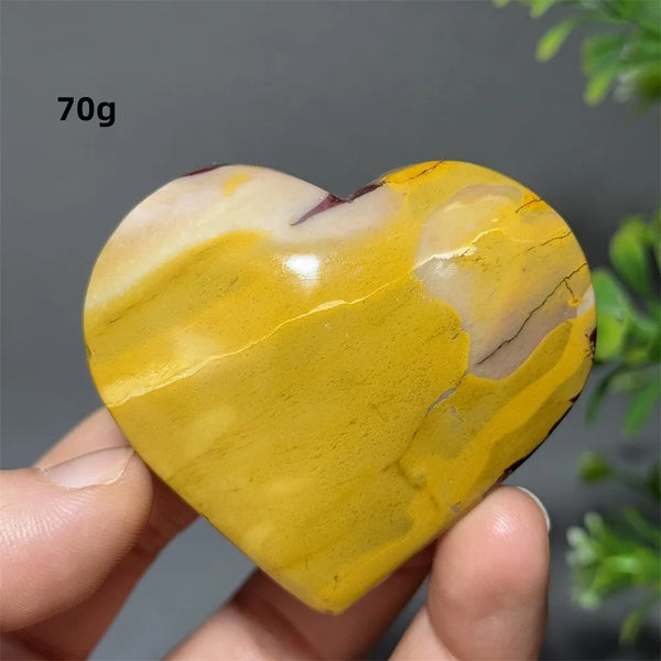 Yellow Mookaite Heart-ToShay.org