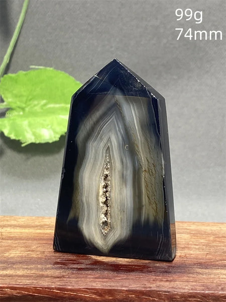 Black Striped Agate Tower-ToShay.org