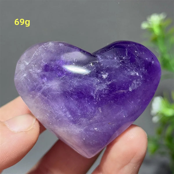 Purple Amethyst Heart-ToShay.org