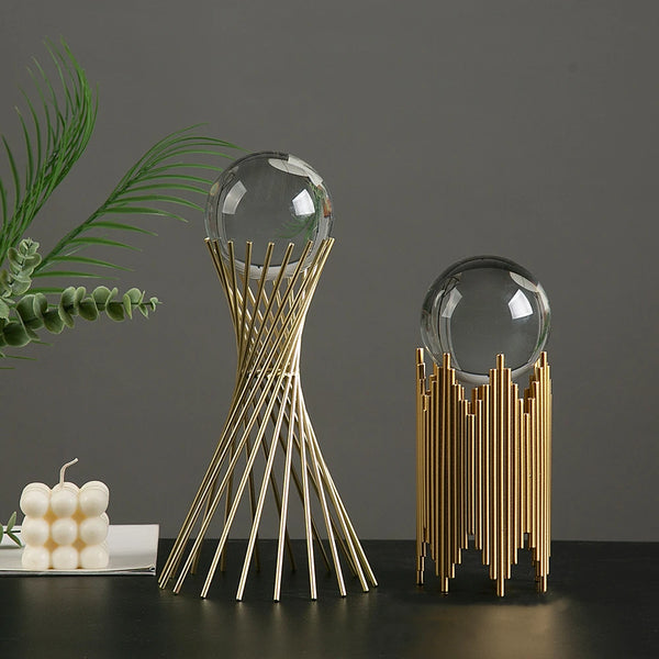 Gold Crystal Ball Stands-ToShay.org
