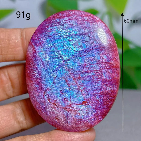 Red Moonstone Palm Stone-ToShay.org