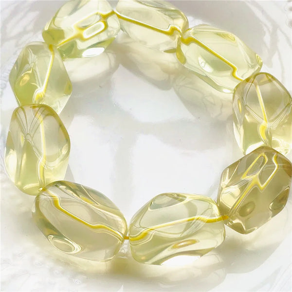 Yellow Citrine Quartz Bracelet-ToShay.org