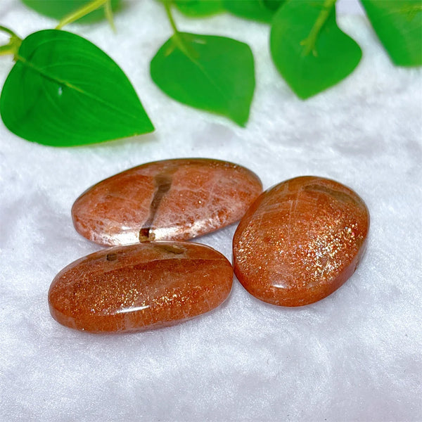 Gold Sunstone Palm Stone-ToShay.org