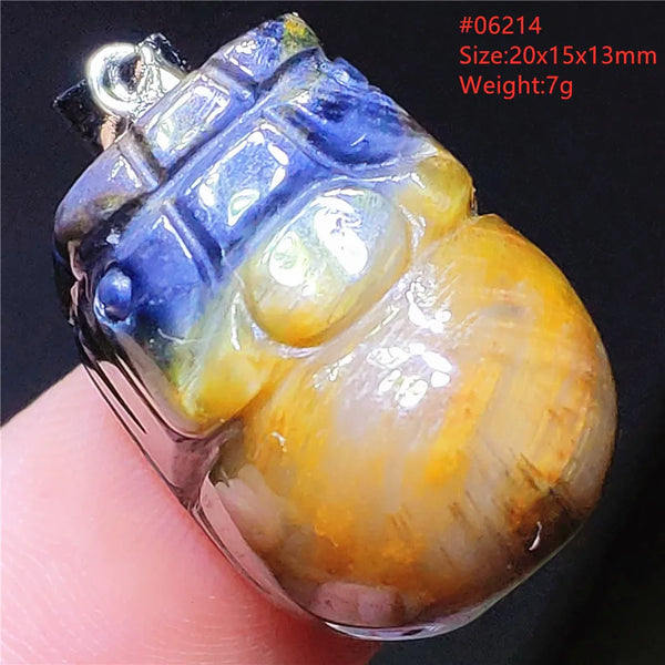 Blue Pietersite Chatoyant Pendant-ToShay.org