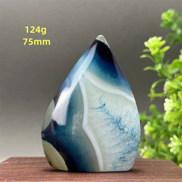 Blue Agate Torch-ToShay.org