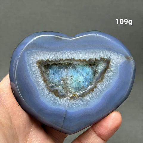 Blue Agate Geode Heart-ToShay.org