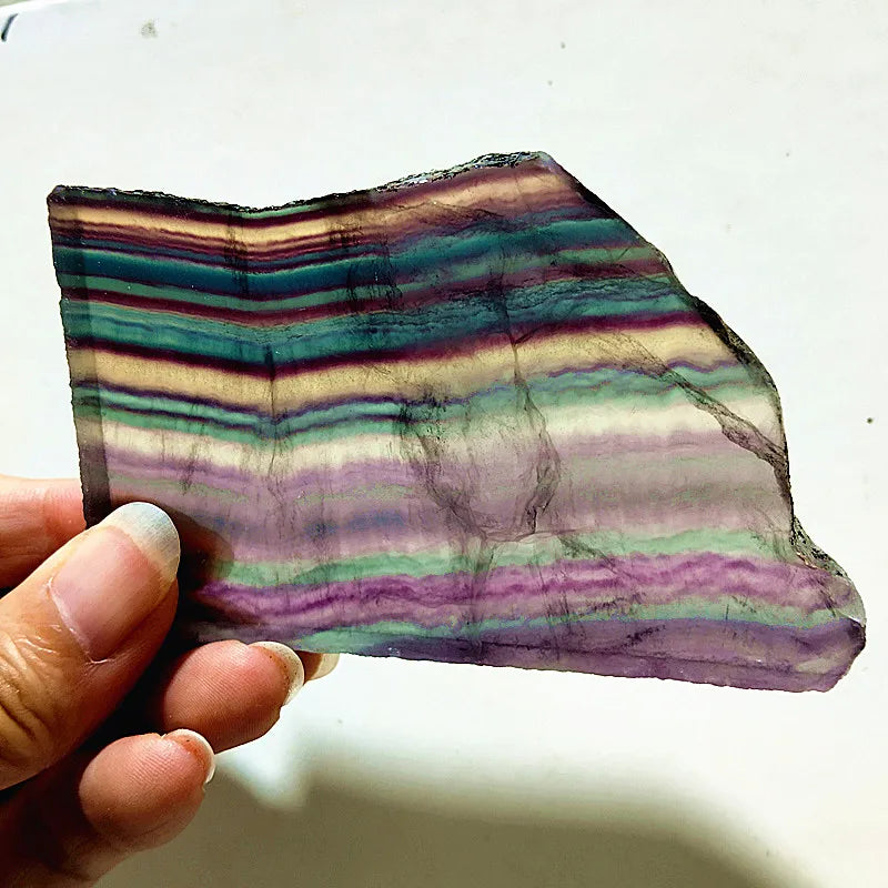 Rainbow Fluorite Slice-ToShay.org