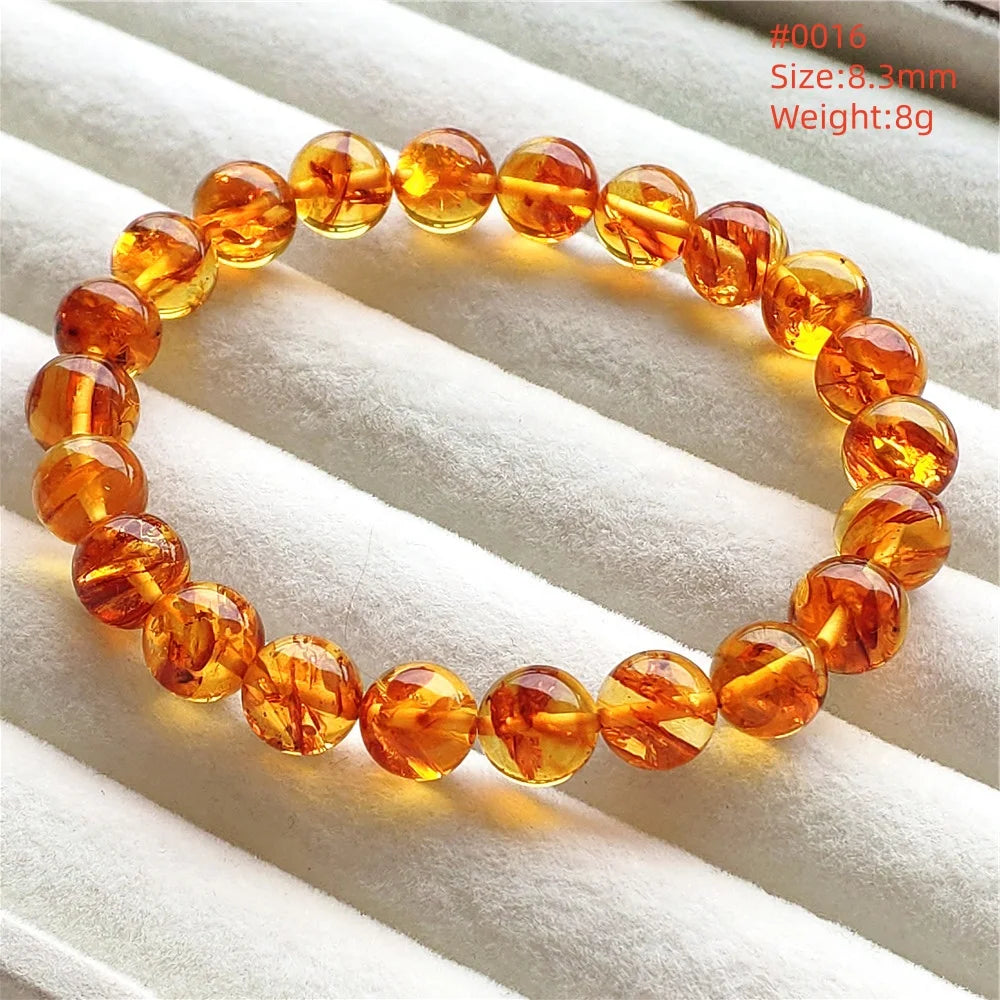 Yellow Amber Bead Bracelet-ToShay.org