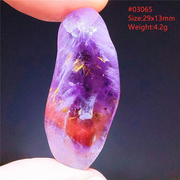 Purple Cacoxenite Auralite Pendant-ToShay.org