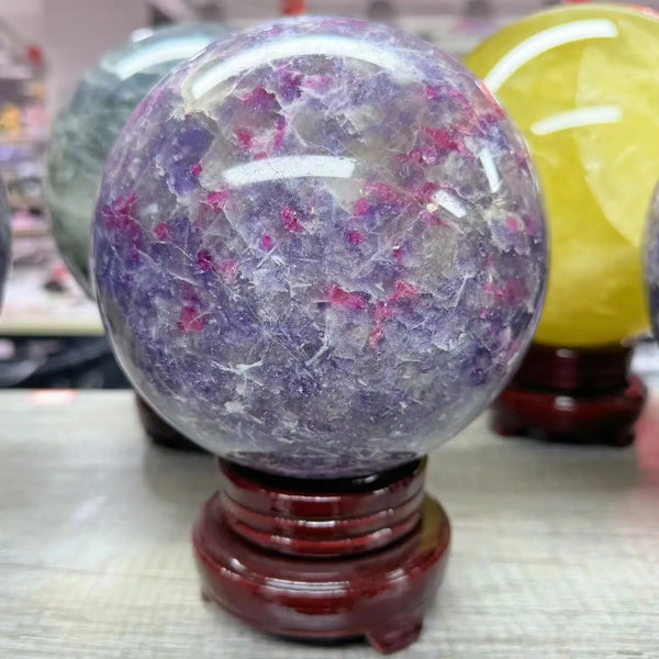 Pink Lepidolite Ball-ToShay.org