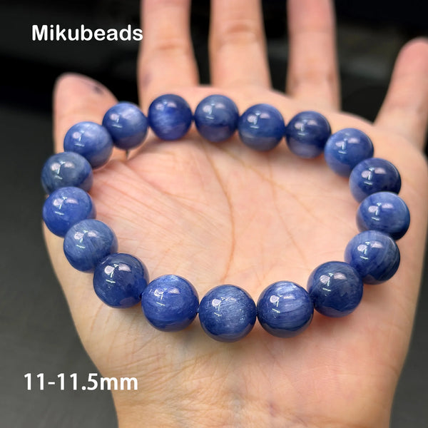 Blue Kyanite Bead Bracelet-ToShay.org