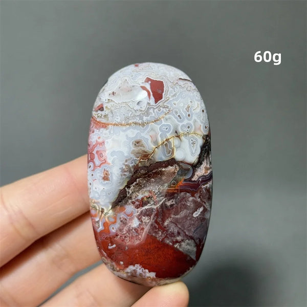 Red Agate Palm Stone-ToShay.org