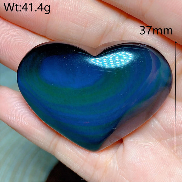 Rainbow Obsidian Heart-ToShay.org