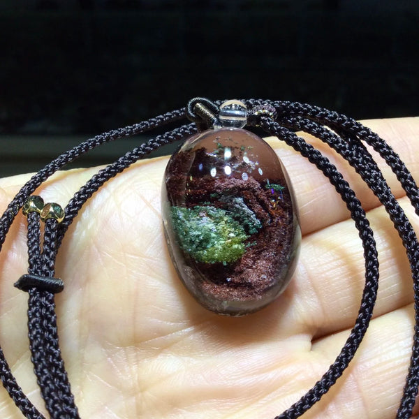 Green Red Phantom Quartz-ToShay.org