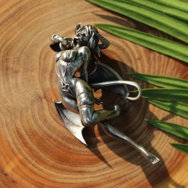 Silver Demon Pendant-ToShay.org