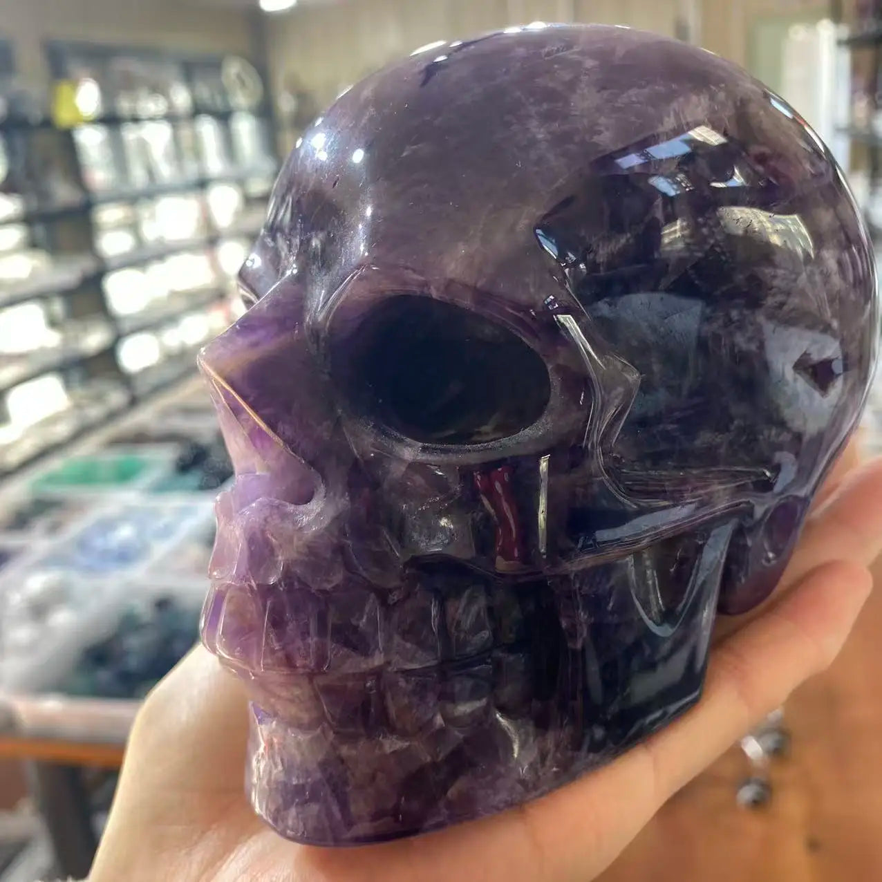 Purple Amethyst Skull-ToShay.org