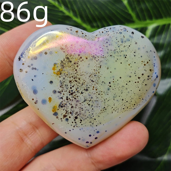Yellow Tree Agate Heart-ToShay.org