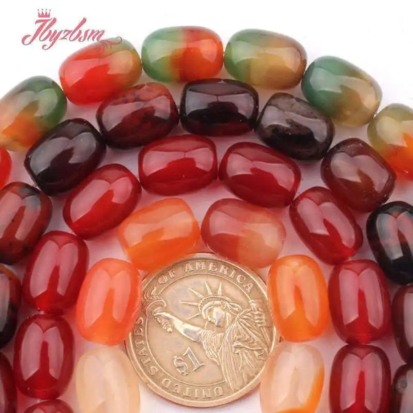 Red Agate Column Beads-ToShay.org