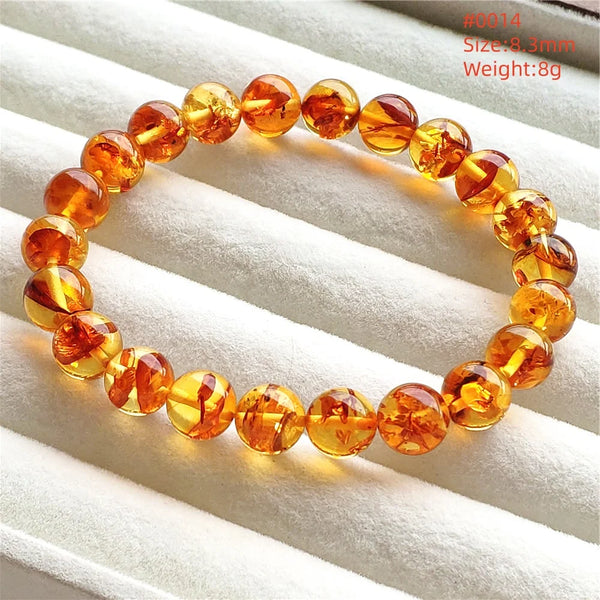 Yellow Amber Bead Bracelet-ToShay.org