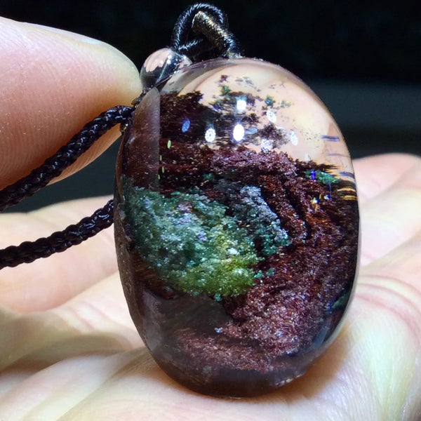Green Red Phantom Quartz-ToShay.org