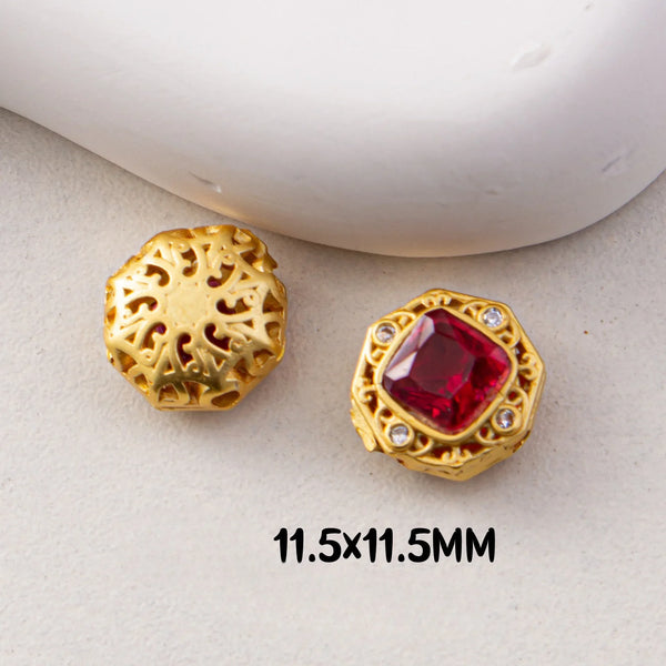 Gold Ruby Beads-ToShay.org