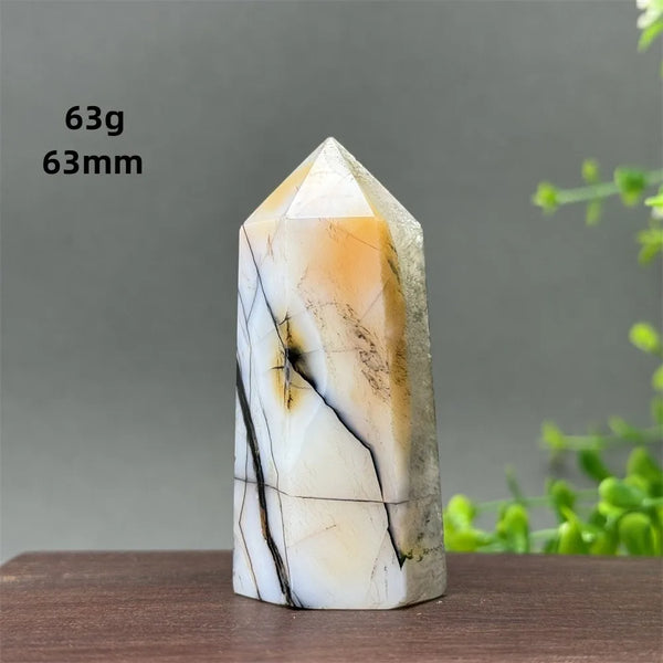 Black Red Agate Stripe Obelisk-ToShay.org