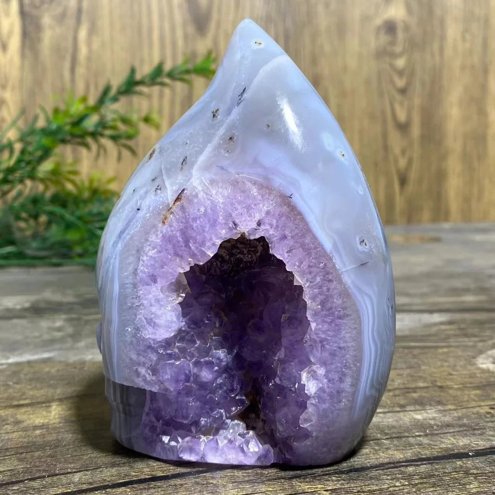 Purple Amethyst Agate Skull-ToShay.org