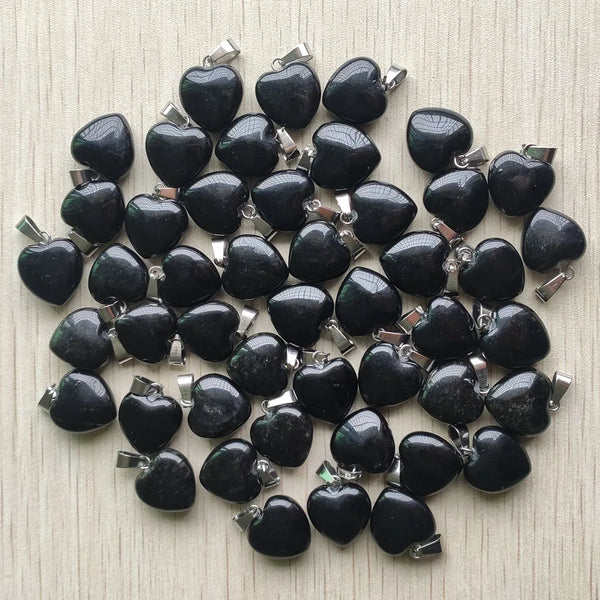 Mixed Crystal Heart Pendants-ToShay.org