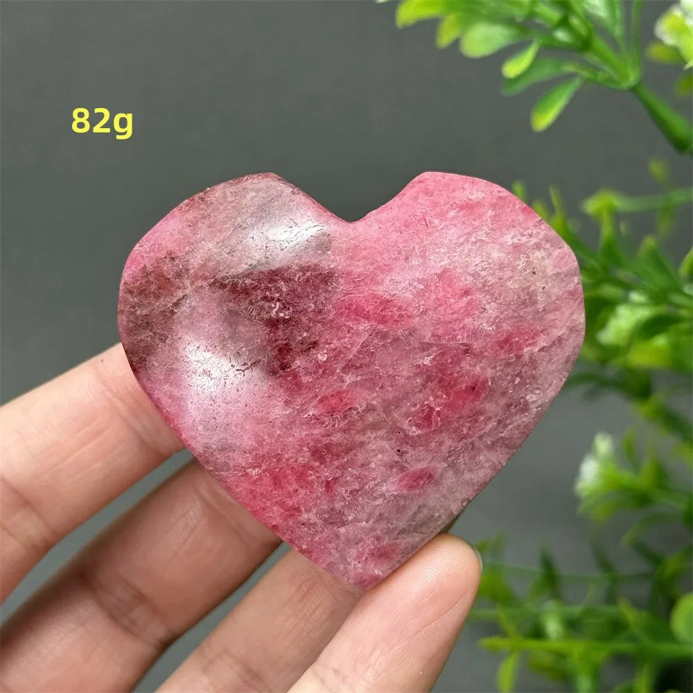 Pink Rose Rhodochrosite Heart-ToShay.org