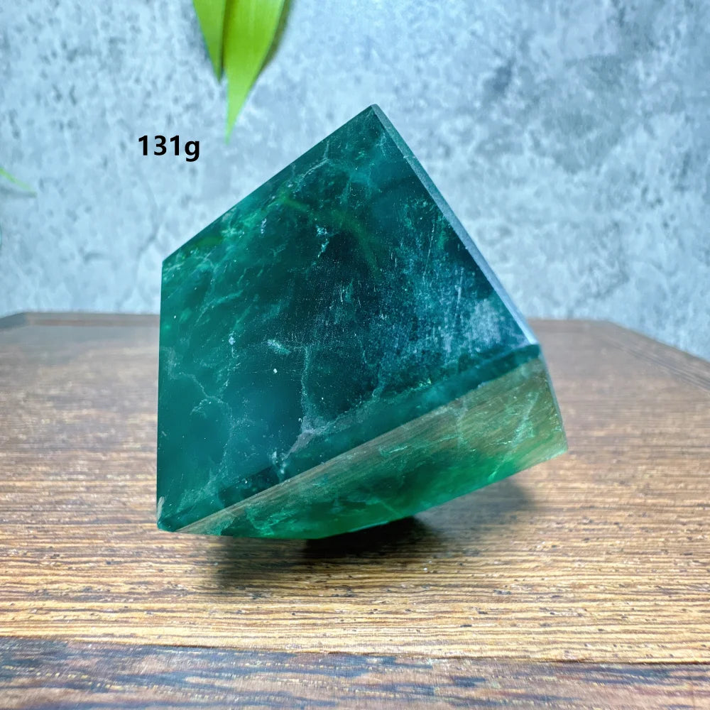 Green Fluorite Cube-ToShay.org