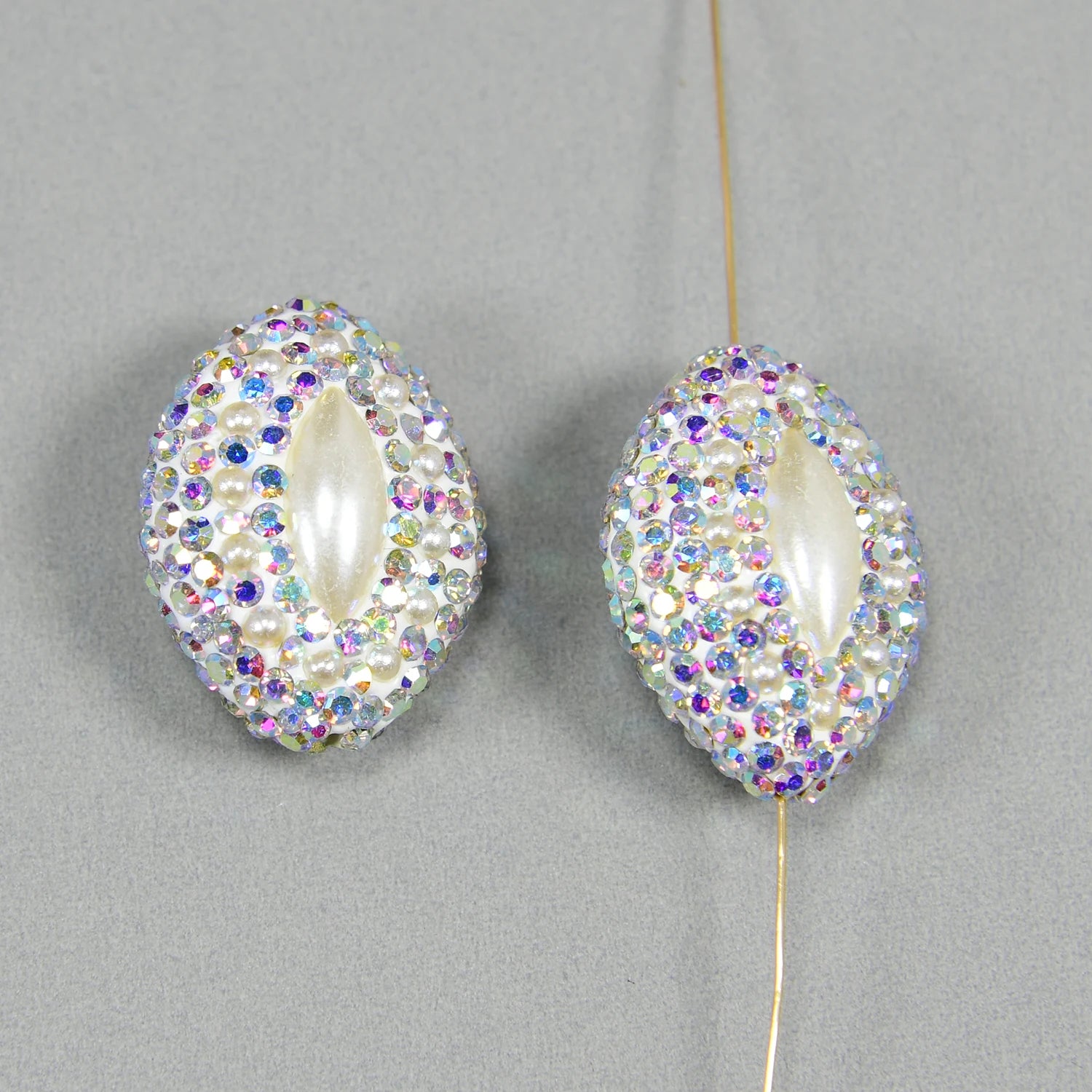 White Pearl Rhinestone Beads-ToShay.org