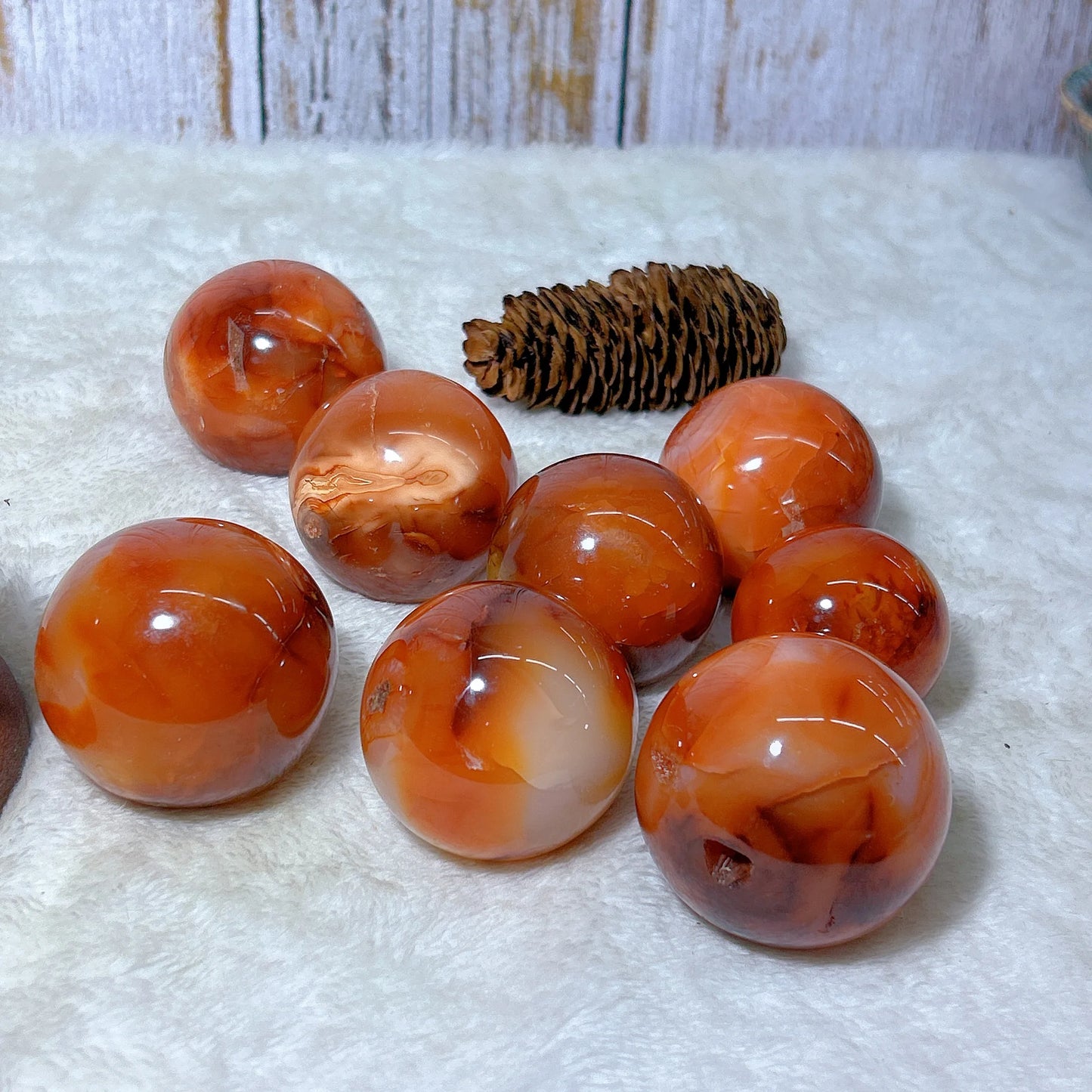 Red Carnelian Quartz Ball-ToShay.org