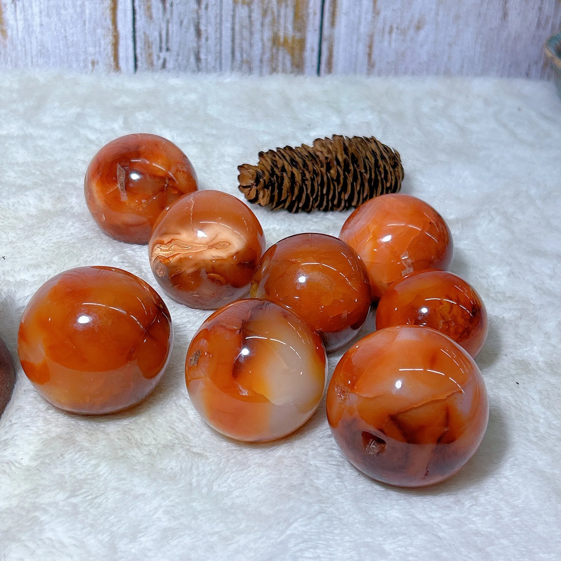Red Carnelian Quartz Ball-ToShay.org