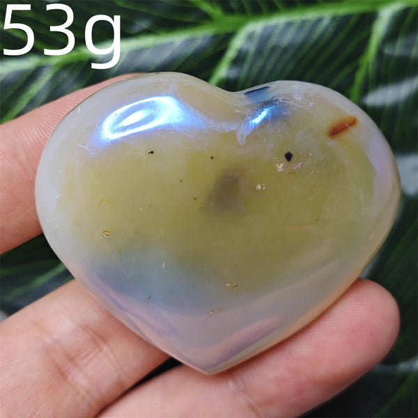 Yellow Tree Agate Heart-ToShay.org