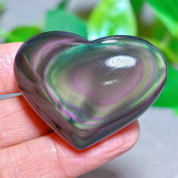 Rainbow Obsidian Heart-ToShay.org