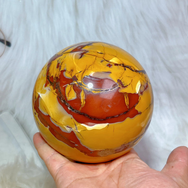 Yellow Mookaite Ball-ToShay.org