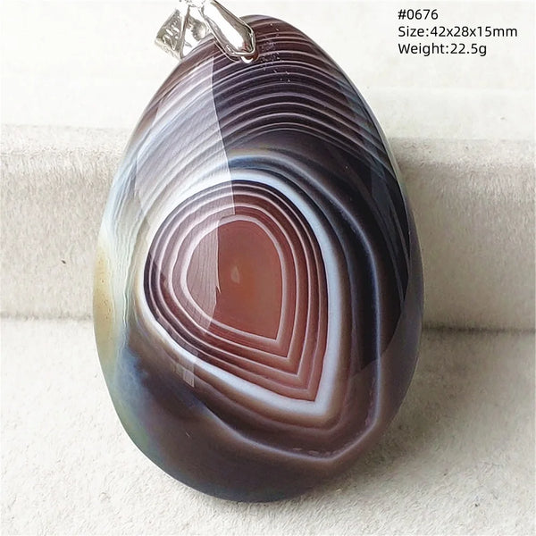 Grey Lace Agate Pendant-ToShay.org