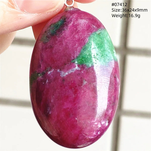 Red Ruby Zoisite Pendant-ToShay.org