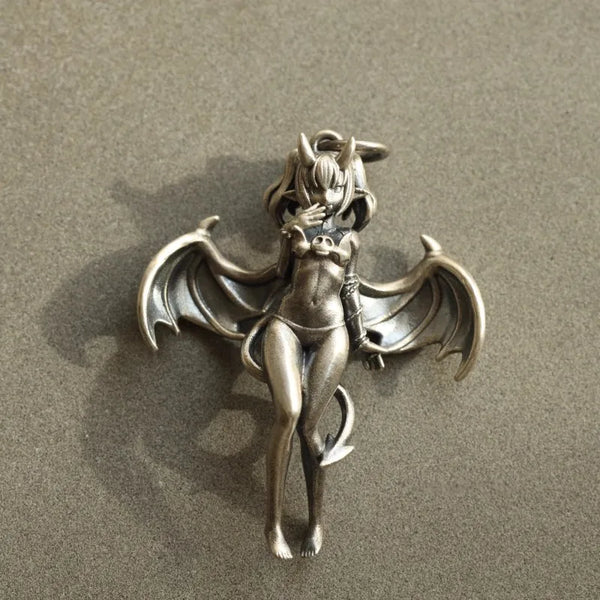 Silver Demon Pendant-ToShay.org