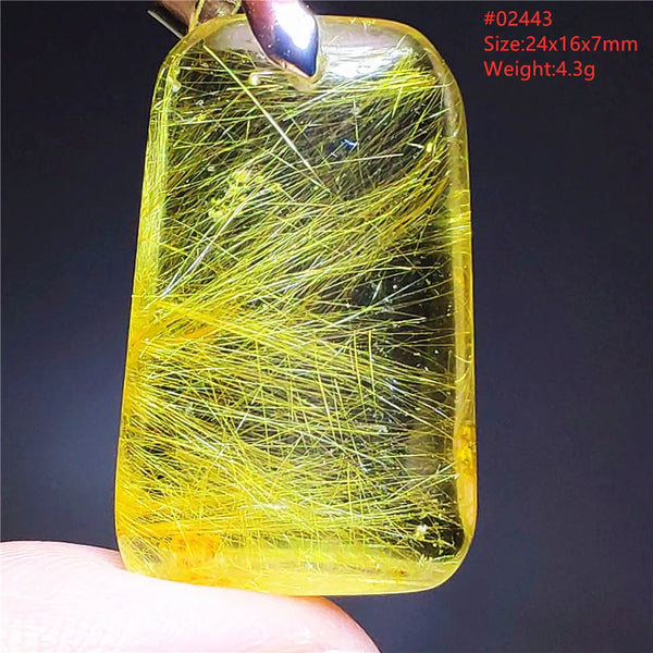 Yellow Rutilated Quartz Pendant-ToShay.org