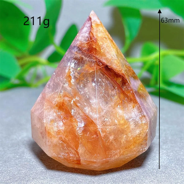 Red Fire Quartz Diamond Tower-ToShay.org