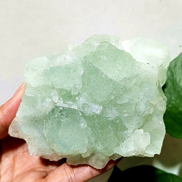 Green Sugar Fluorite Crystal-ToShay.org