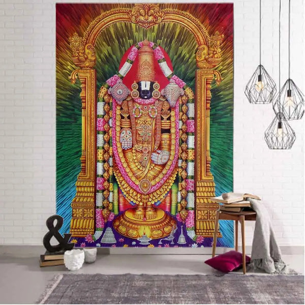 Indian Buddha Tapestry-ToShay.org