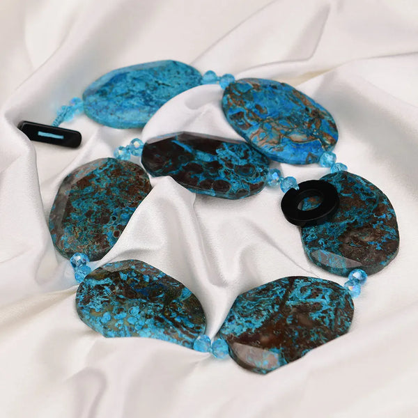 Blue Ocean Jasper Slab Beads-ToShay.org