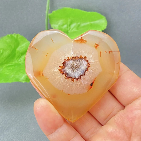 Red Agate Geode Heart-ToShay.org