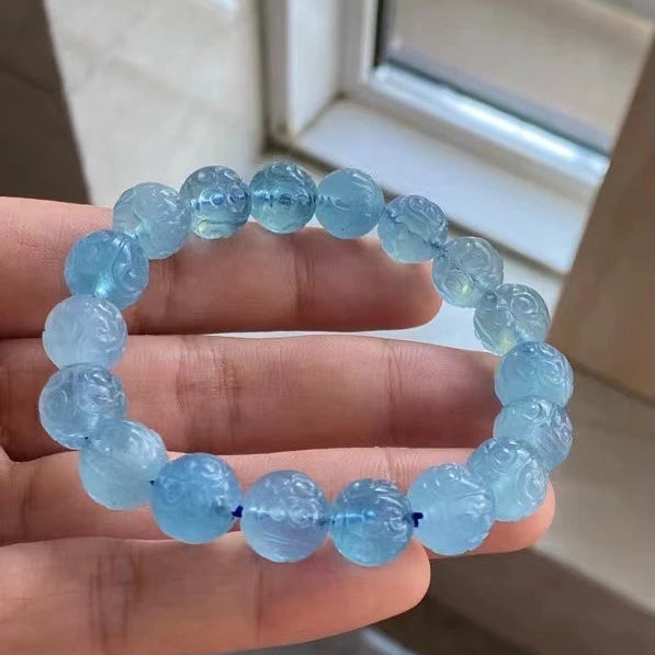 Blue Aquamarine Bracelet-ToShay.org