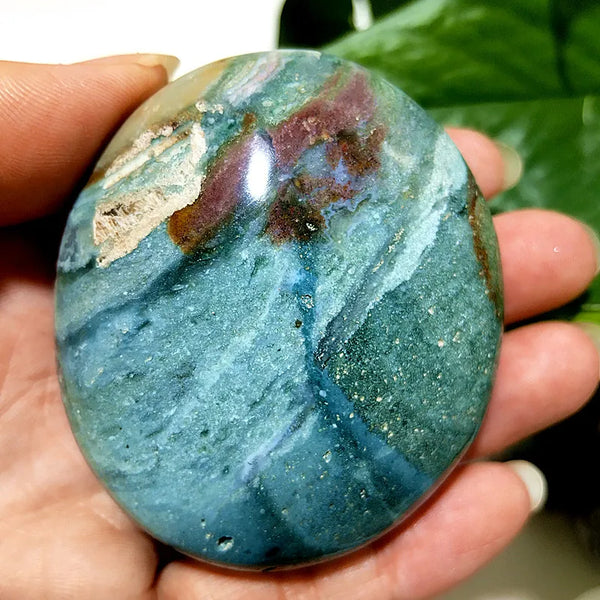 Ocean Jasper Palm Stone-ToShay.org